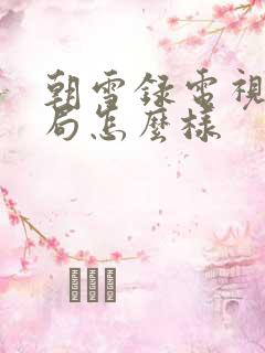 朝雪录电视剧结局怎么样