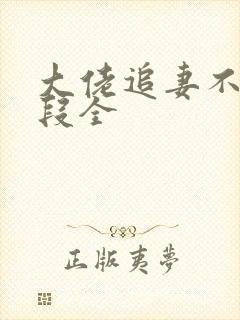 大佬追妻不择手段全