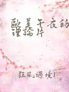 欧美午夜的免费理论片