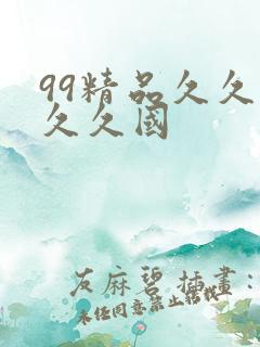 99精品久久久久久国