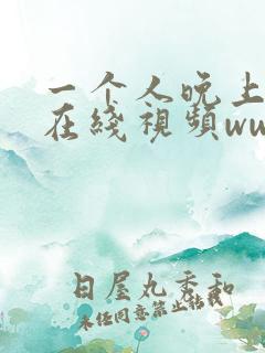 一个人晚上看的在线视频www