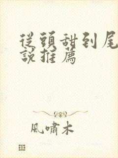 从头甜到尾的小说推荐