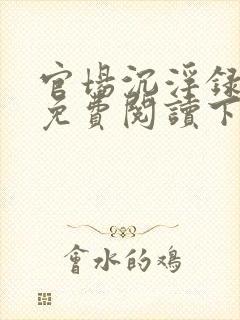 官场沉浮录小说免费阅读下载