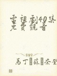 电视剧40集全免费观看