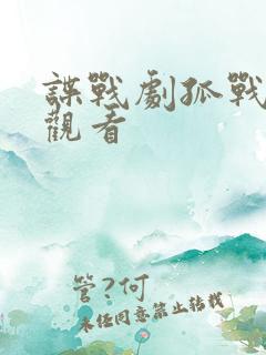 谍战剧孤战在线观看
