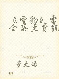 《雪豹》电视剧全集免费观看