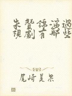 朱赞锦演过的电视剧有哪些