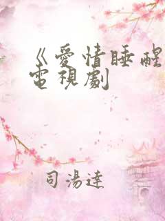 《爱情睡醒了》电视剧