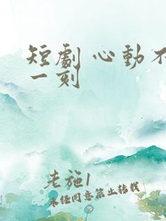 短剧 心动不止一刻