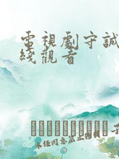 电视剧守诚者在线观看