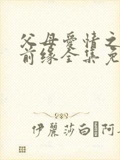 父母爱情之再续前缘全集免费完整版