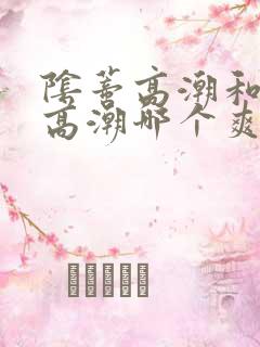 阴蒂高潮和阴道高潮哪个爽
