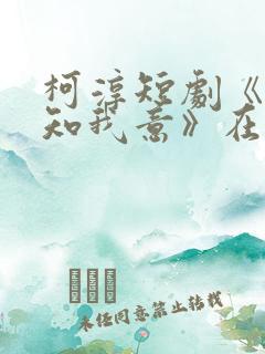 柯淳短剧《南风知我意》在线观看