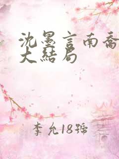 沈墨言南乔后续大结局