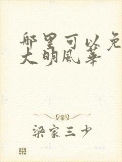 哪里可以免费看大明风华