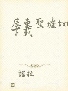 辰东圣墟txt下载