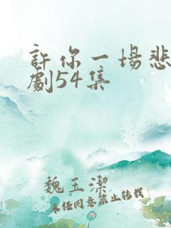 许你一场悲欢短剧54集