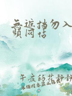 无遮挡勿入的视频网站