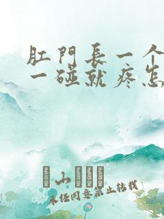 肛门长一个疙瘩一碰就疼怎么治疗