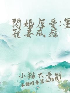 闪婚厚爱:墨少宠妻成瘾