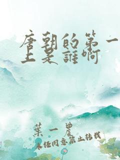 唐朝的第一位皇上是谁啊