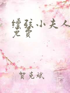 续弦小夫人全文免费