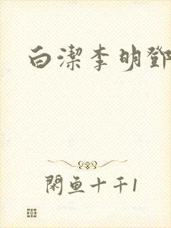 白洁李明邓楠