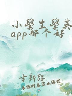 小学生学英语的app哪个好