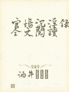 官场沉浮录小说全文阅读