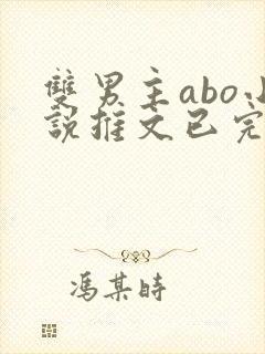 双男主abo小说推文已完结