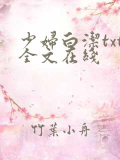 少妇白洁txt全文在线