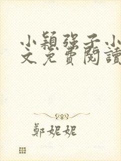 小颖强子小说全文免费阅读最新章节