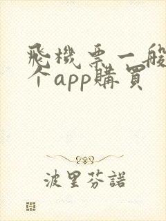 飞机票一般在哪个app购买 飞机票一般在哪个app购买