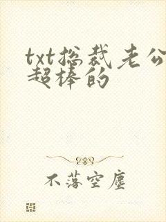 txt总裁老公超棒的