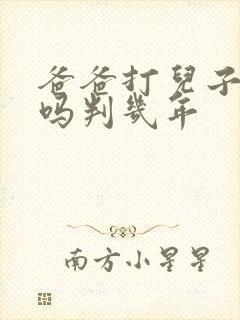 爸爸打儿子犯法吗判几年