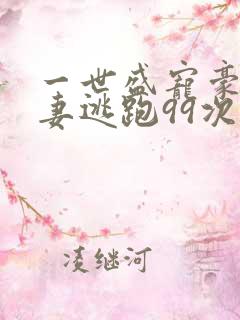 一世盛宠豪门小妻逃跑99次