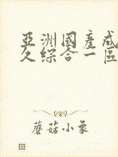 亚洲国产成人久久综合一区