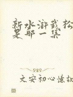 新水浒武松打虎是哪一集