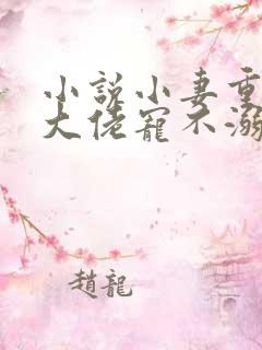 小说小妻重生:大佬宠不溺