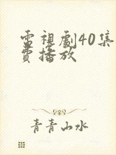 电视剧40集免费播放