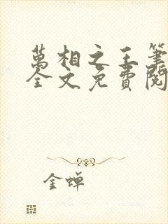 万相之王笔趣阁全文免费阅读