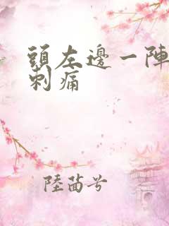 头左边一阵一阵刺痛