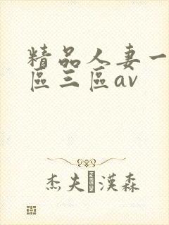 精品人妻一区二区三区av