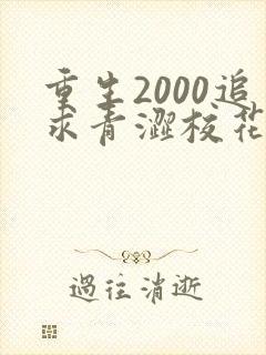 重生2000追求青涩校花同桌开始最新全文阅读