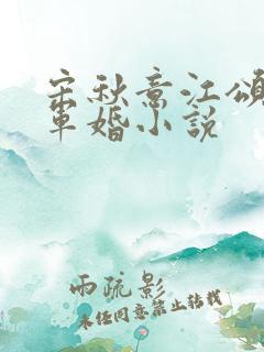 宋秋意江颂年的军婚小说