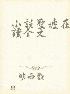 小说圣墟在线阅读全文
