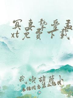 冥妻挚爱孟辰txt免费下载