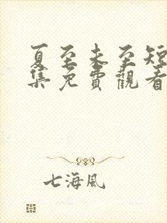 夏至未至短剧全集免费观看大结局