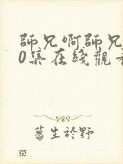 师兄啊师兄100集在线观看