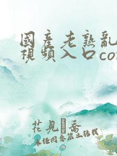 国产老熟乱在线视频入口com